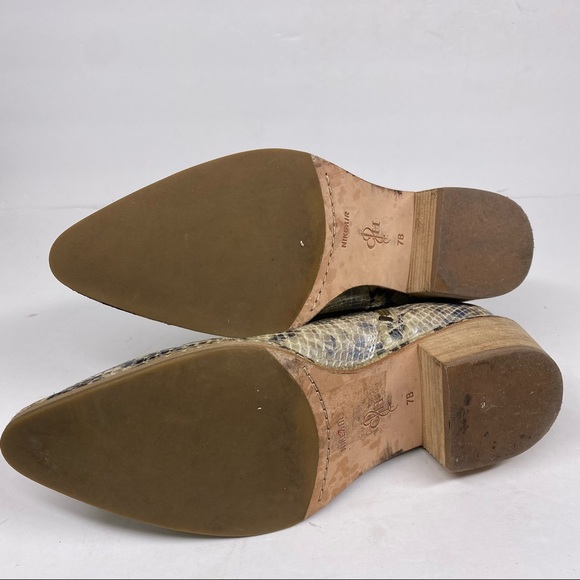 Cole Haan Reilly Short Snake-Print Boot Sz 7 - Picture 8 of 8